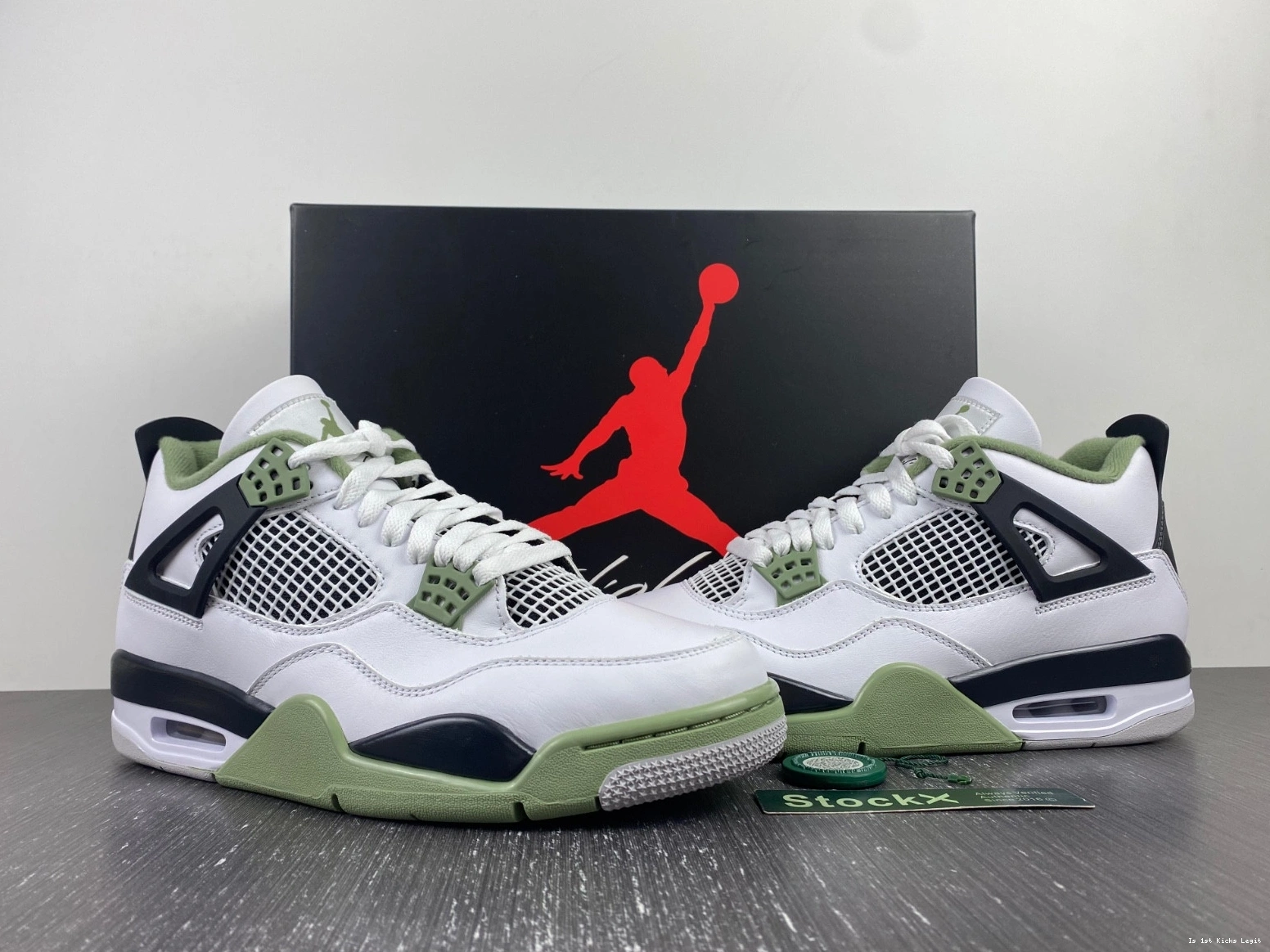 Green Jordan Air Seafoam WMNS Oil 4 AQ9129-103 1223